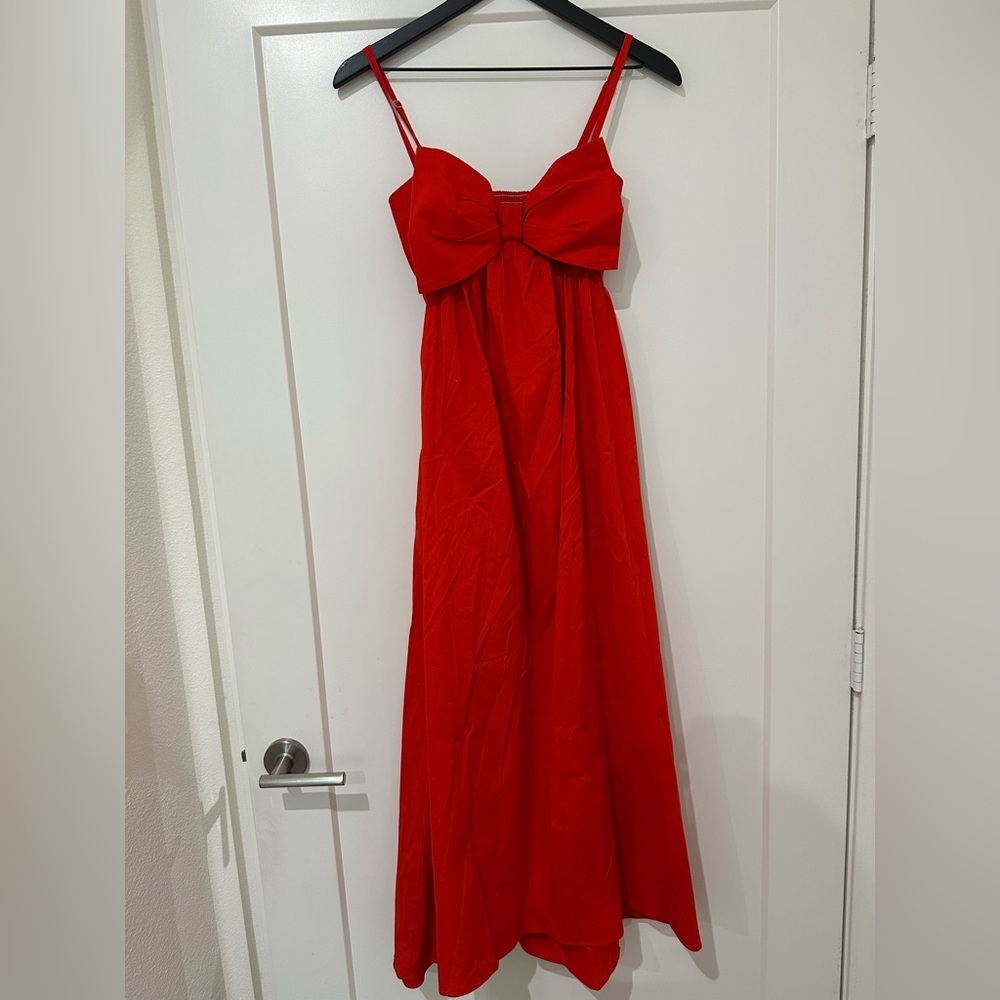 Show Me Your Mumu Red Bow Dress